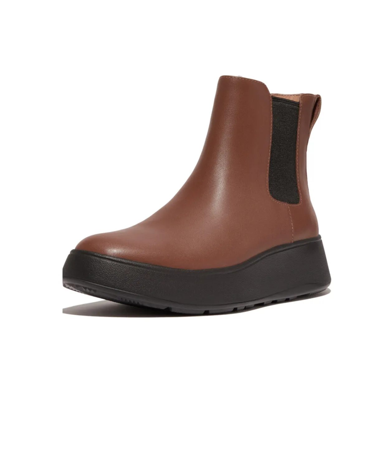 Fitflop F-Mode Flatform Chelsea Boots Rich Brown