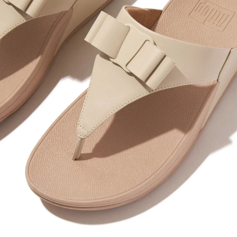 FitFlop LULU Bow leather Toe-Post Sandals