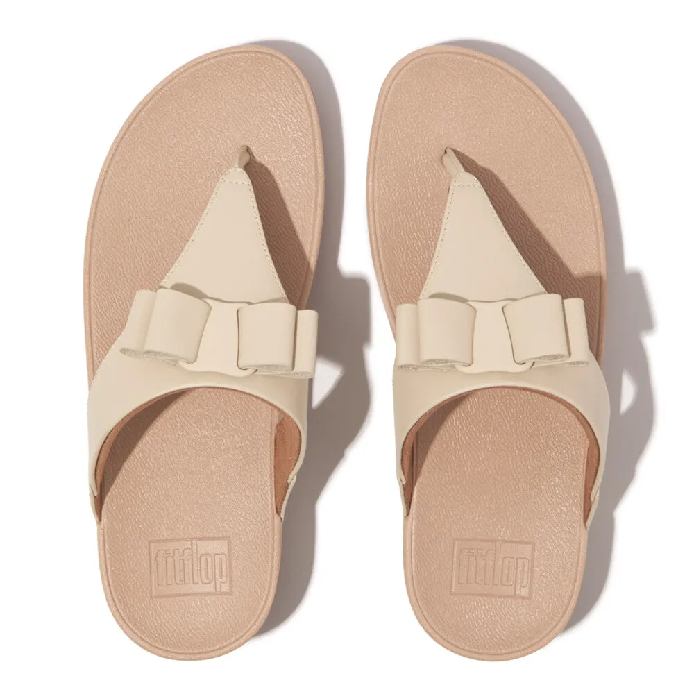 FitFlop LULU Bow leather Toe-Post Sandals