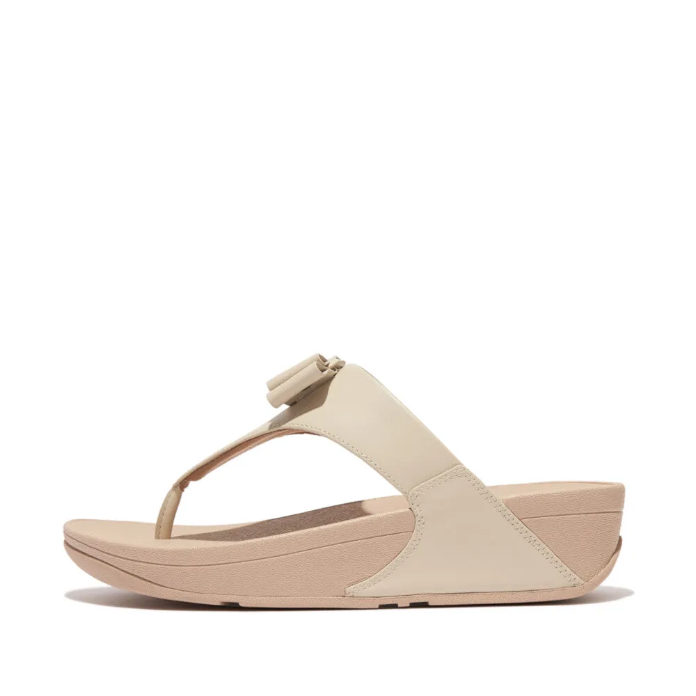 FitFlop LULU Bow leather Toe-Post Sandals