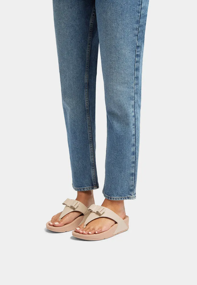 FitFlop LULU Bow leather Toe-Post Sandals