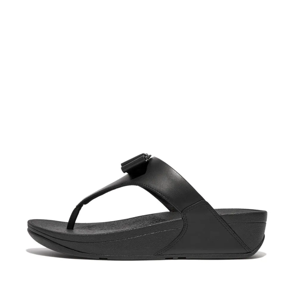 FitFlop LULU Bow leather Toe-Post Sandals