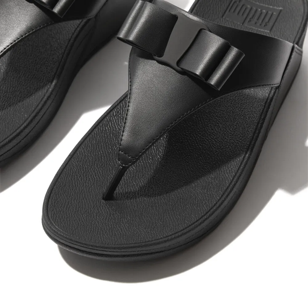 FitFlop LULU Bow leather Toe-Post Sandals