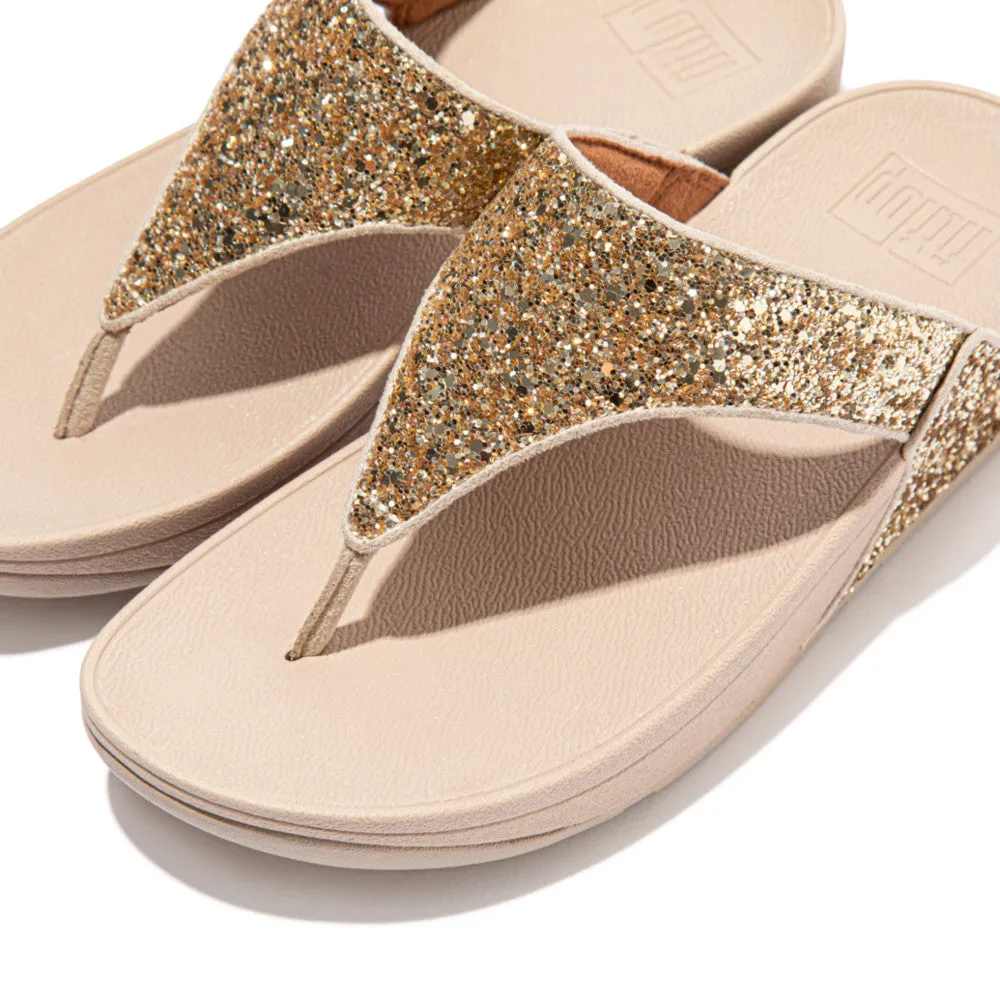 FitFlop LULU Glitter Toe-Thong Sandals