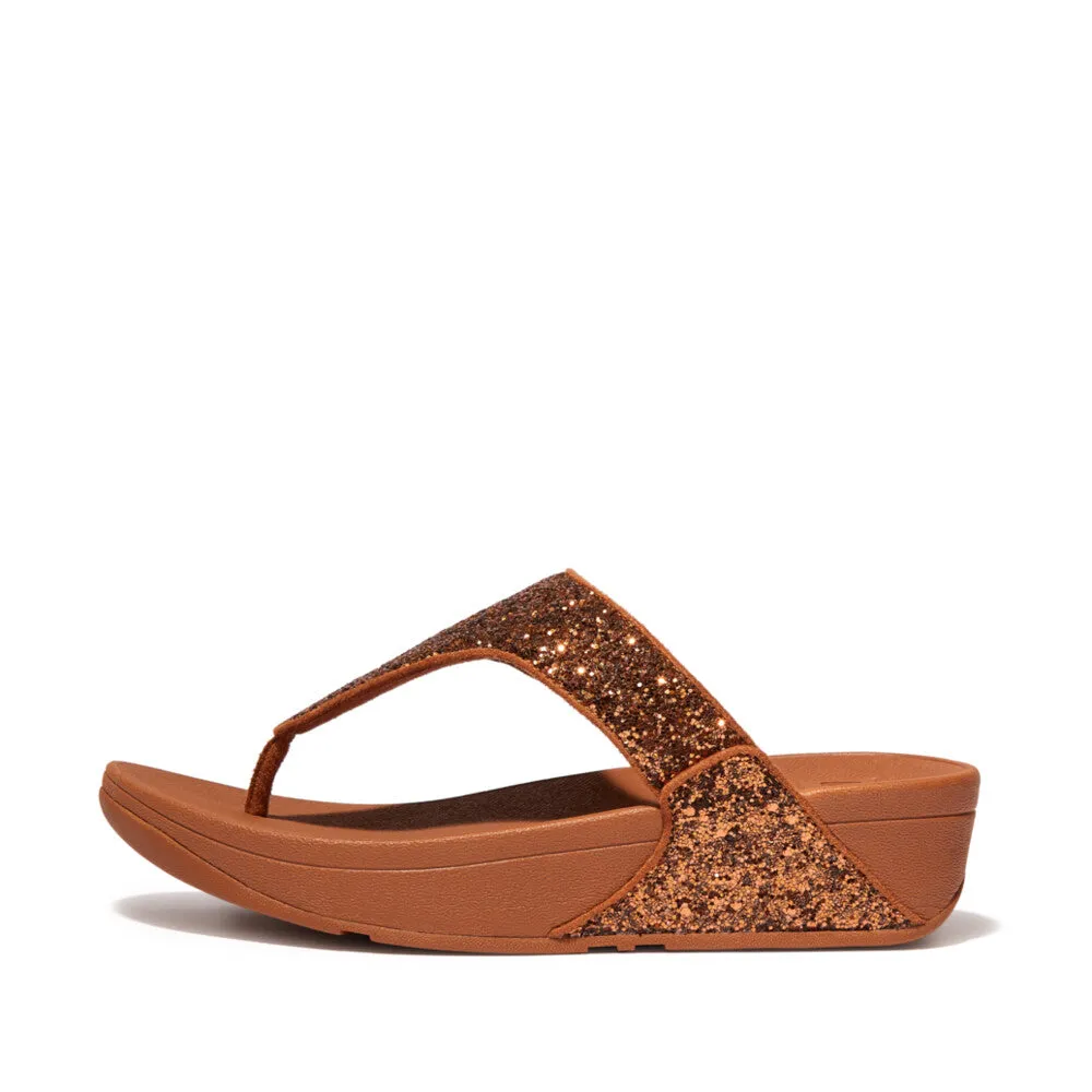 FitFlop LULU Glitter Toe-Thong Sandals
