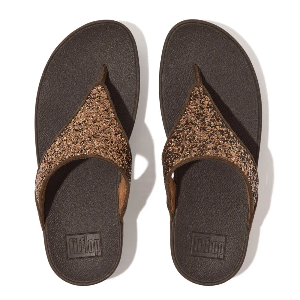 FitFlop LULU Glitter Toe-Thong Sandals
