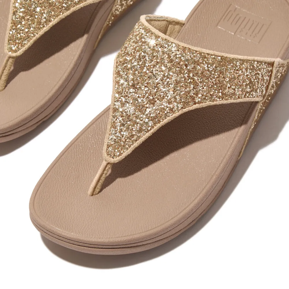FitFlop LULU Glitter Toe-Thong Sandals
