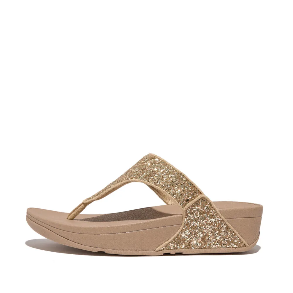 FitFlop LULU Glitter Toe-Thong Sandals