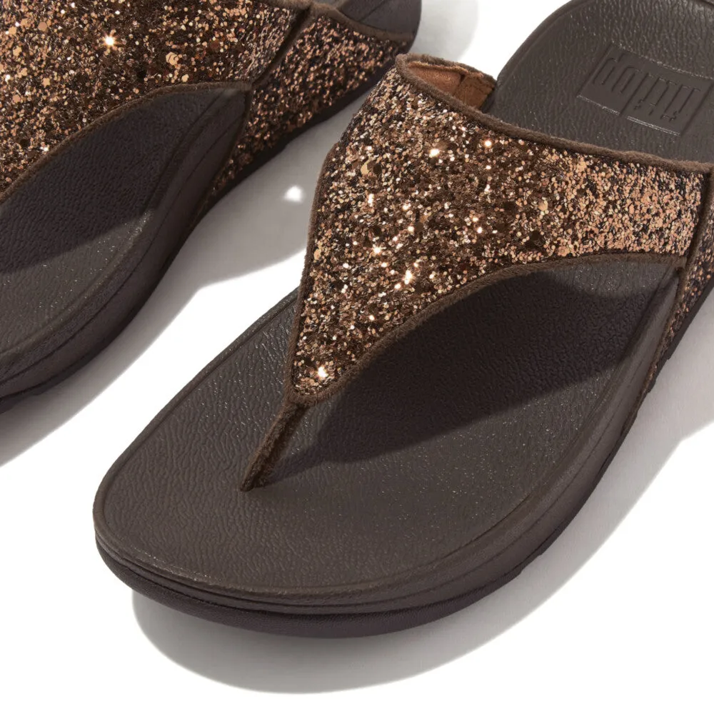 FitFlop LULU Glitter Toe-Thong Sandals