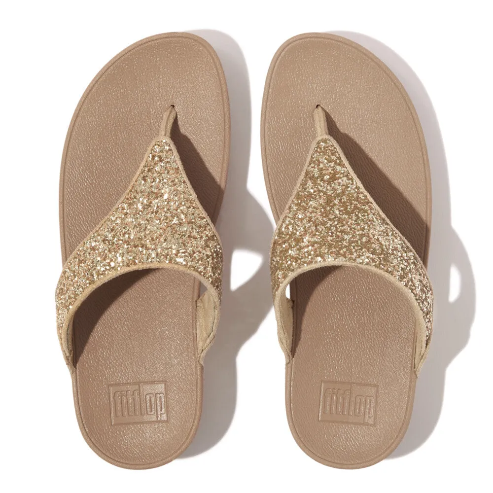 FitFlop LULU Glitter Toe-Thong Sandals
