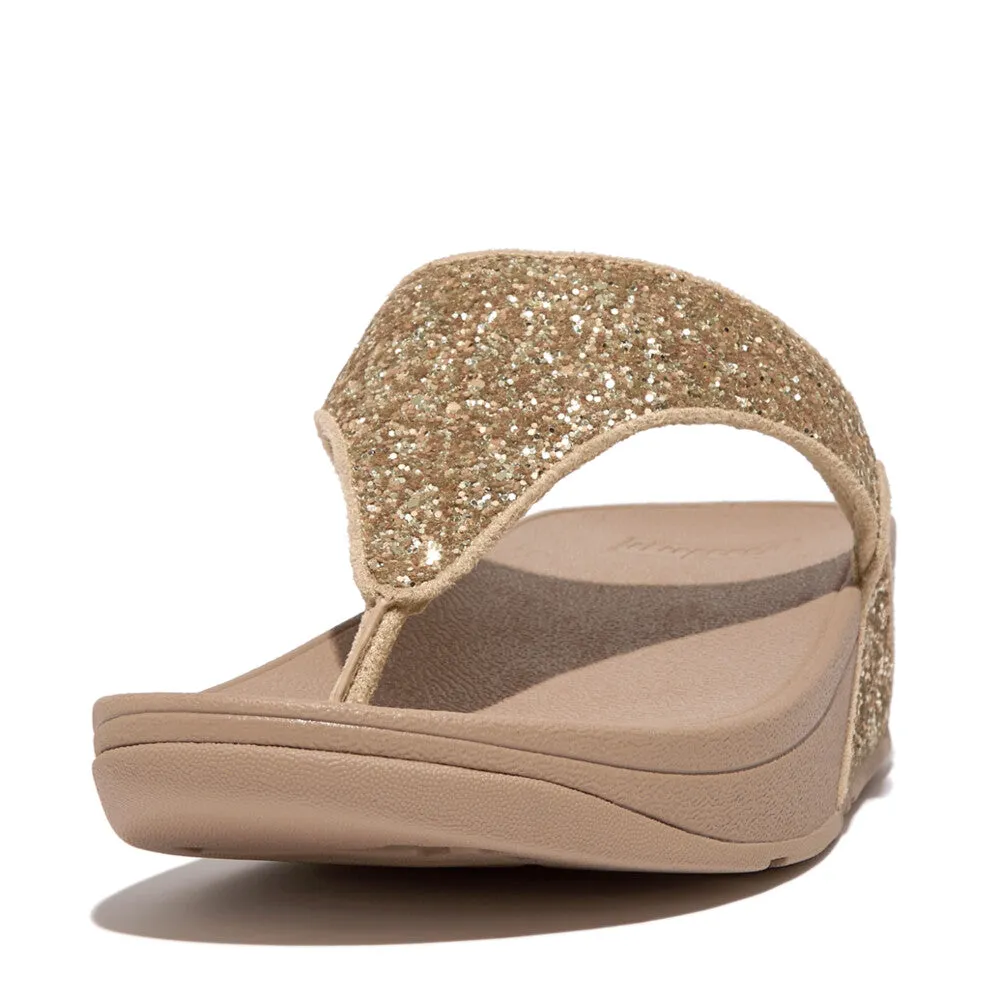 FitFlop LULU Glitter Toe-Thong Sandals