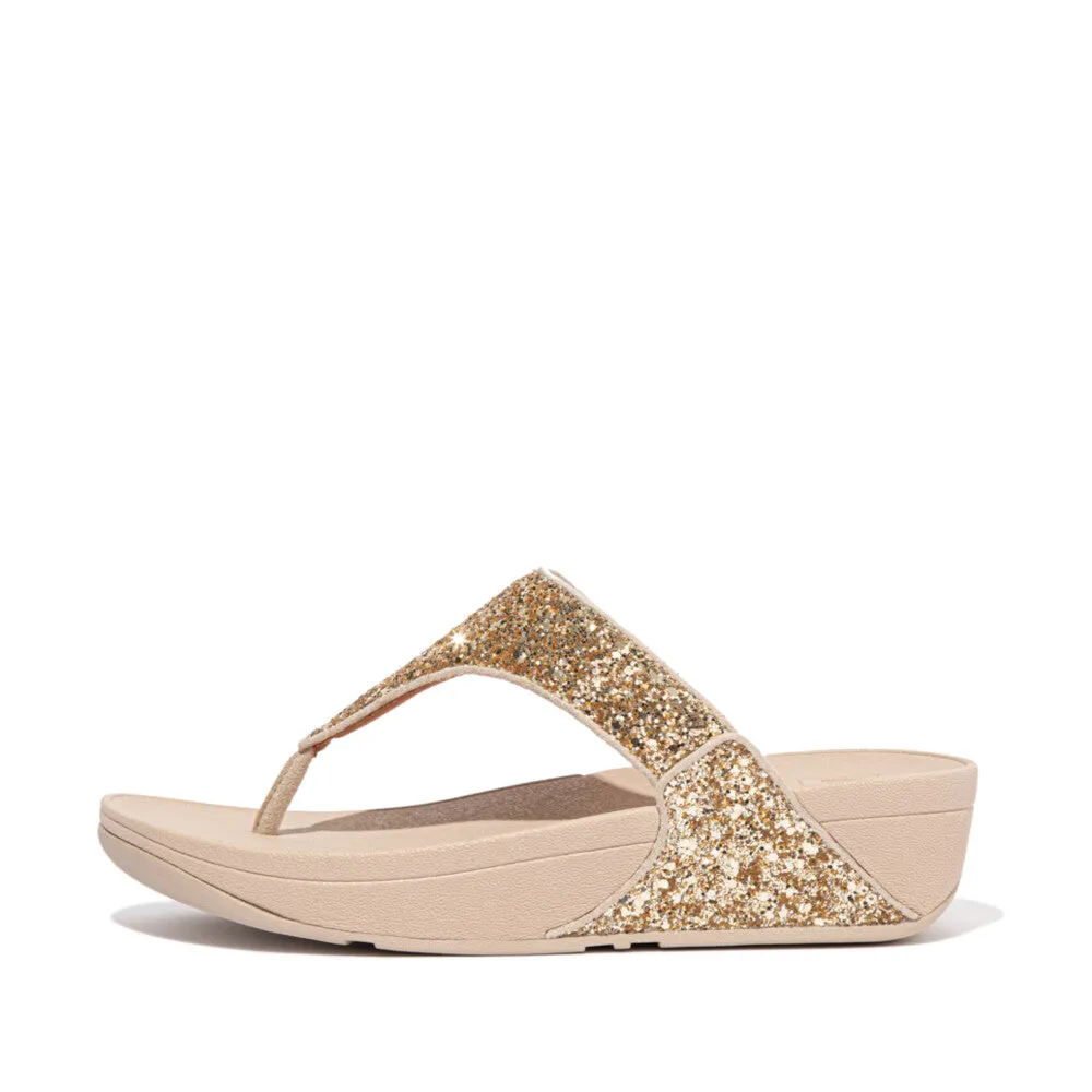 FitFlop LULU Glitter Toe-Thong Sandals