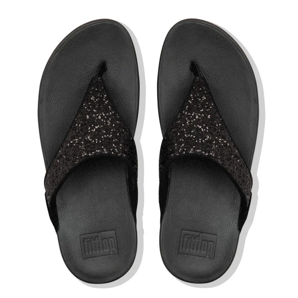 FitFlop LULU Glitter Toe-Thong Sandals