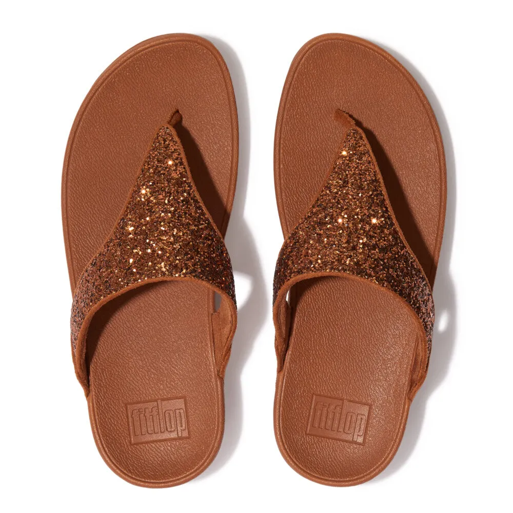 FitFlop LULU Glitter Toe-Thong Sandals