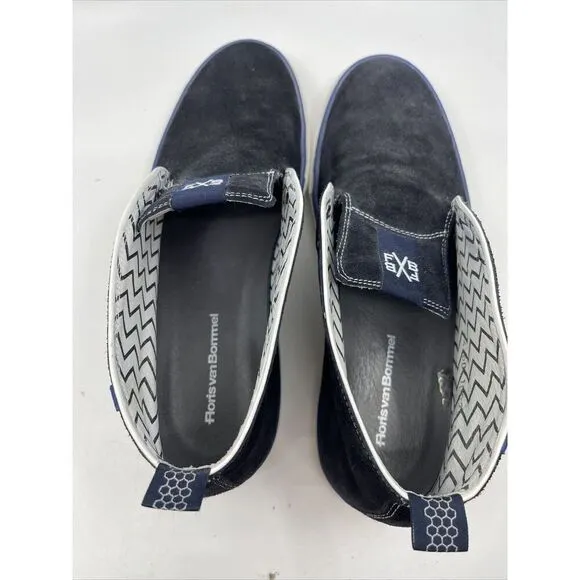 Floris van Bommel Men's Chukka Boots Shoes Blue 8.5 Leather