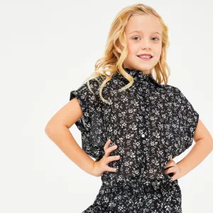 Fluid Floral Top & Bottom Set