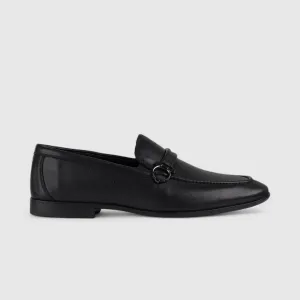 Formales Leather Loafers Black 678A-53