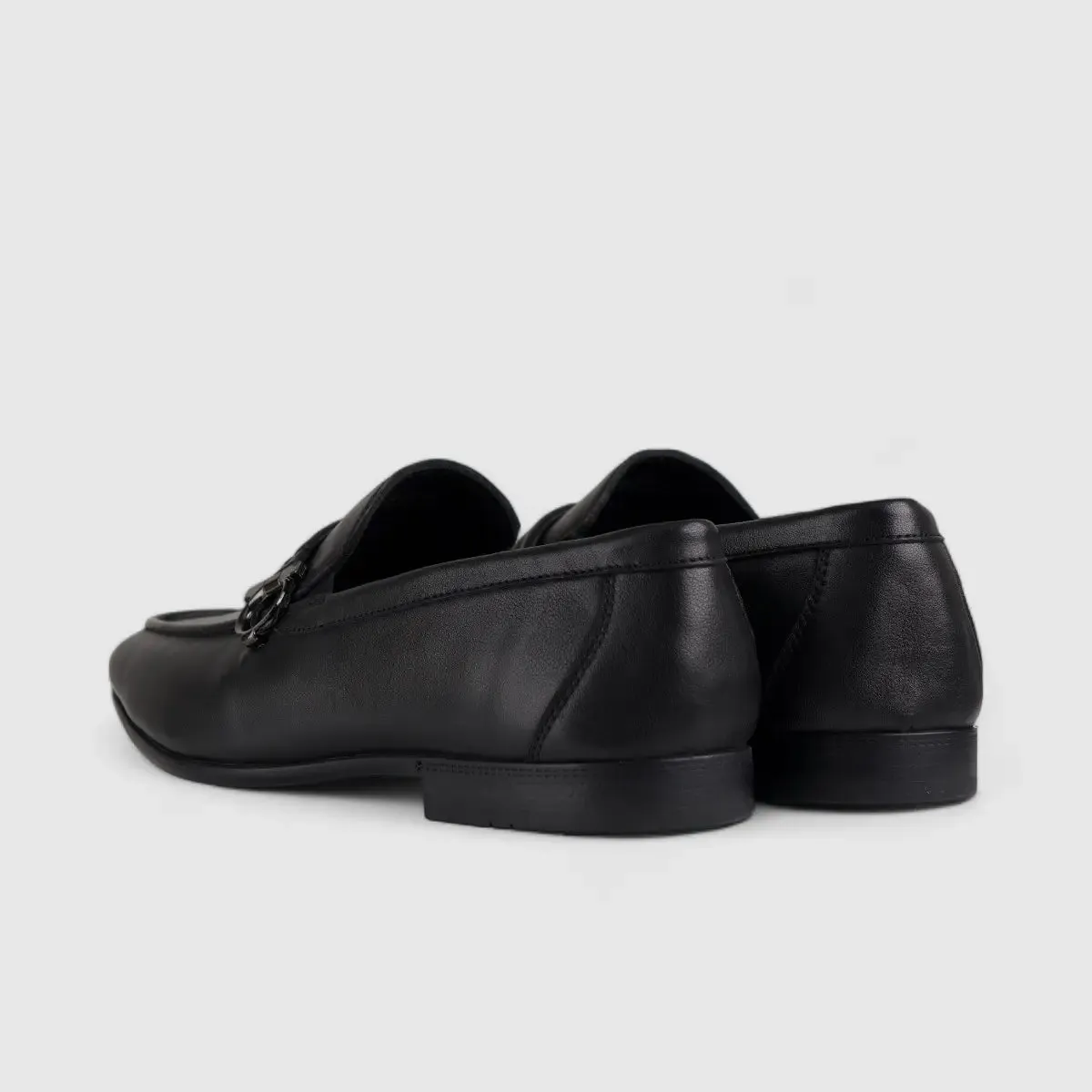 Formales Leather Loafers Black 678A-53