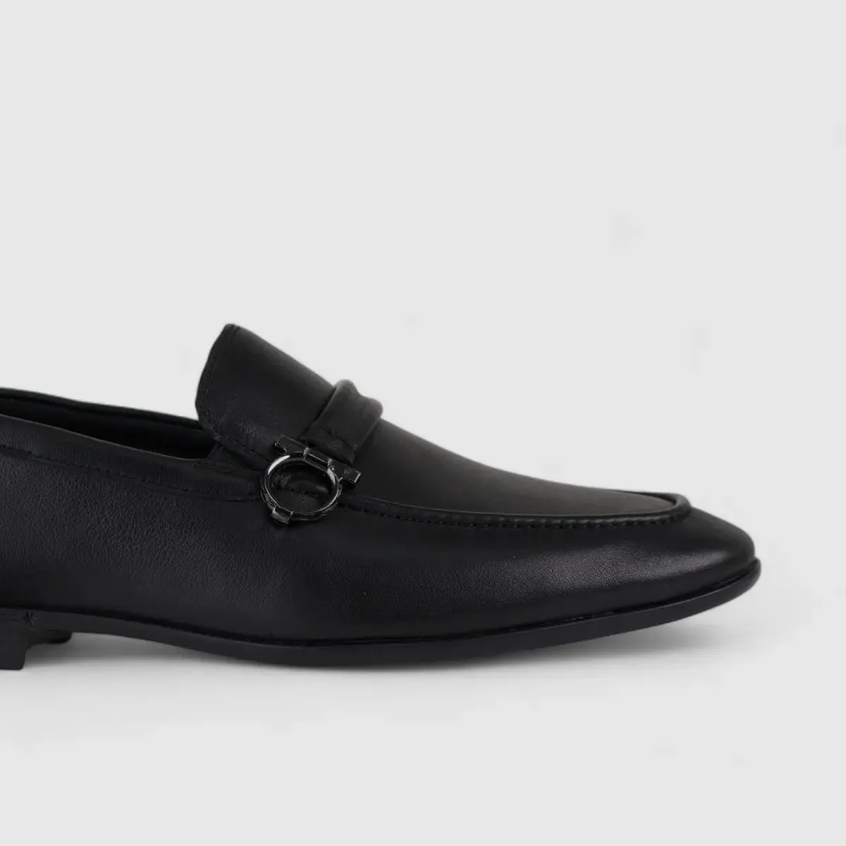 Formales Leather Loafers Black 678A-53