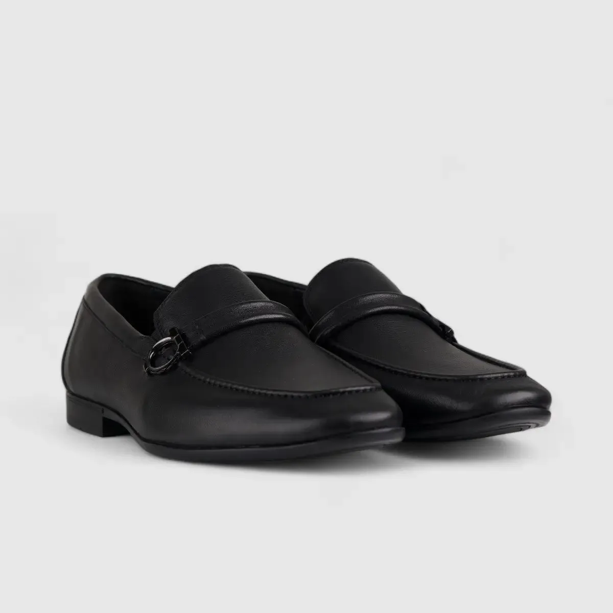 Formales Leather Loafers Black 678A-53