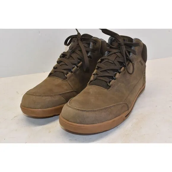 FORSAKE Men's 10.5 Phil Mid Chukka Boots Lace Up Brown Leather Waterproof