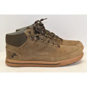 FORSAKE Men's 10.5 Phil Mid Chukka Boots Lace Up Brown Leather Waterproof