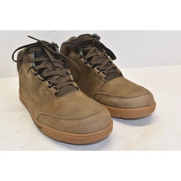 FORSAKE Men's 10.5 Phil Mid Chukka Boots Lace Up Brown Leather Waterproof