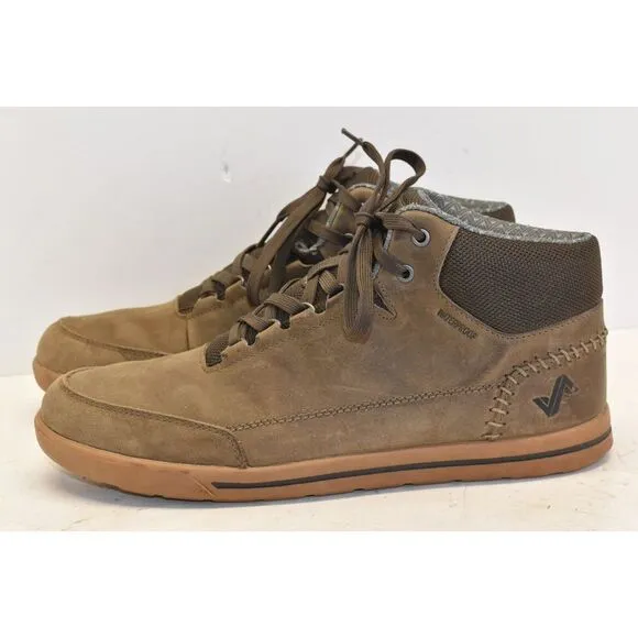 FORSAKE Men's 10.5 Phil Mid Chukka Boots Lace Up Brown Leather Waterproof