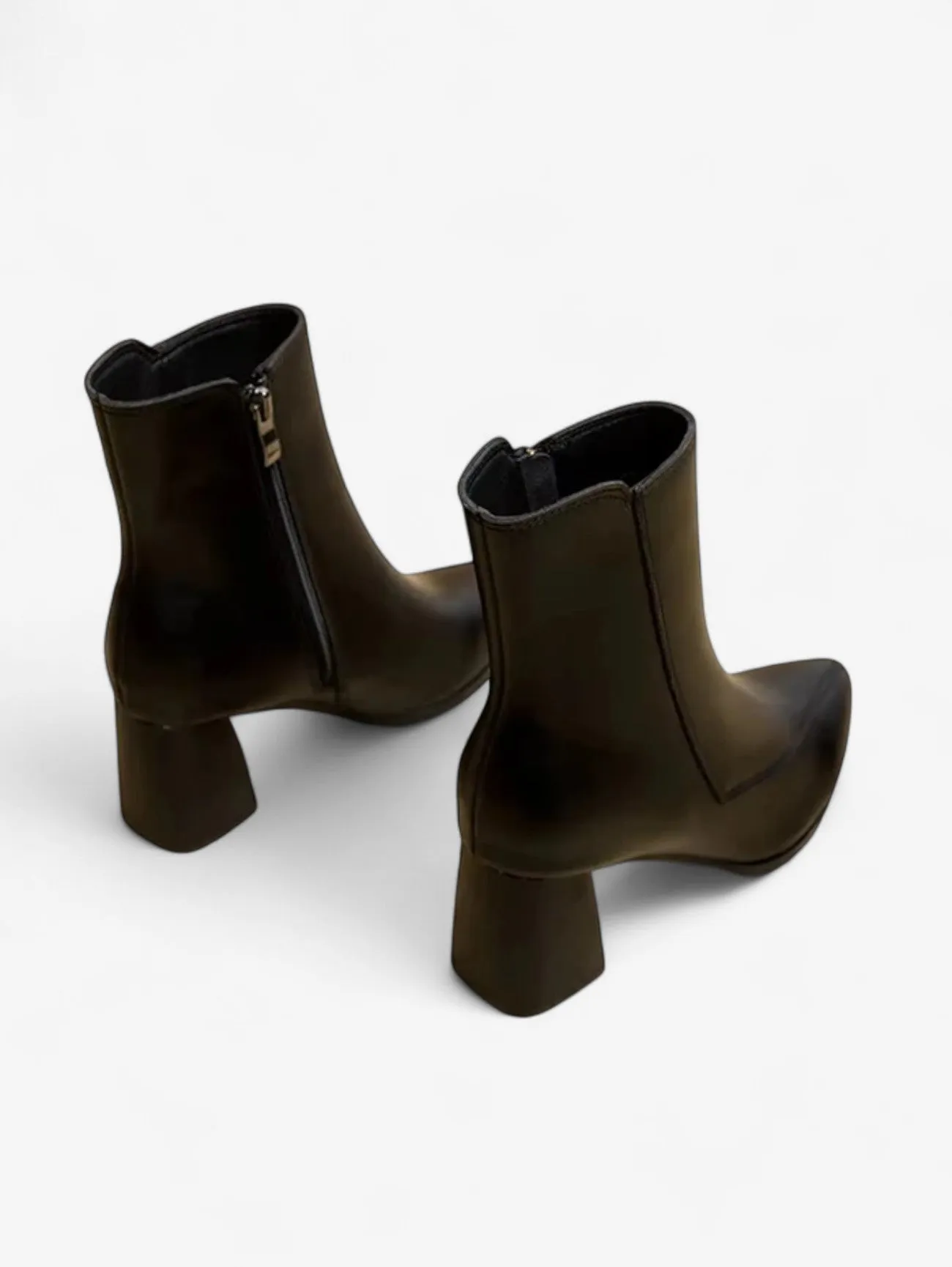 Foxes | Women's Elegant Pointed Toe Ankle Boots with Block Heel