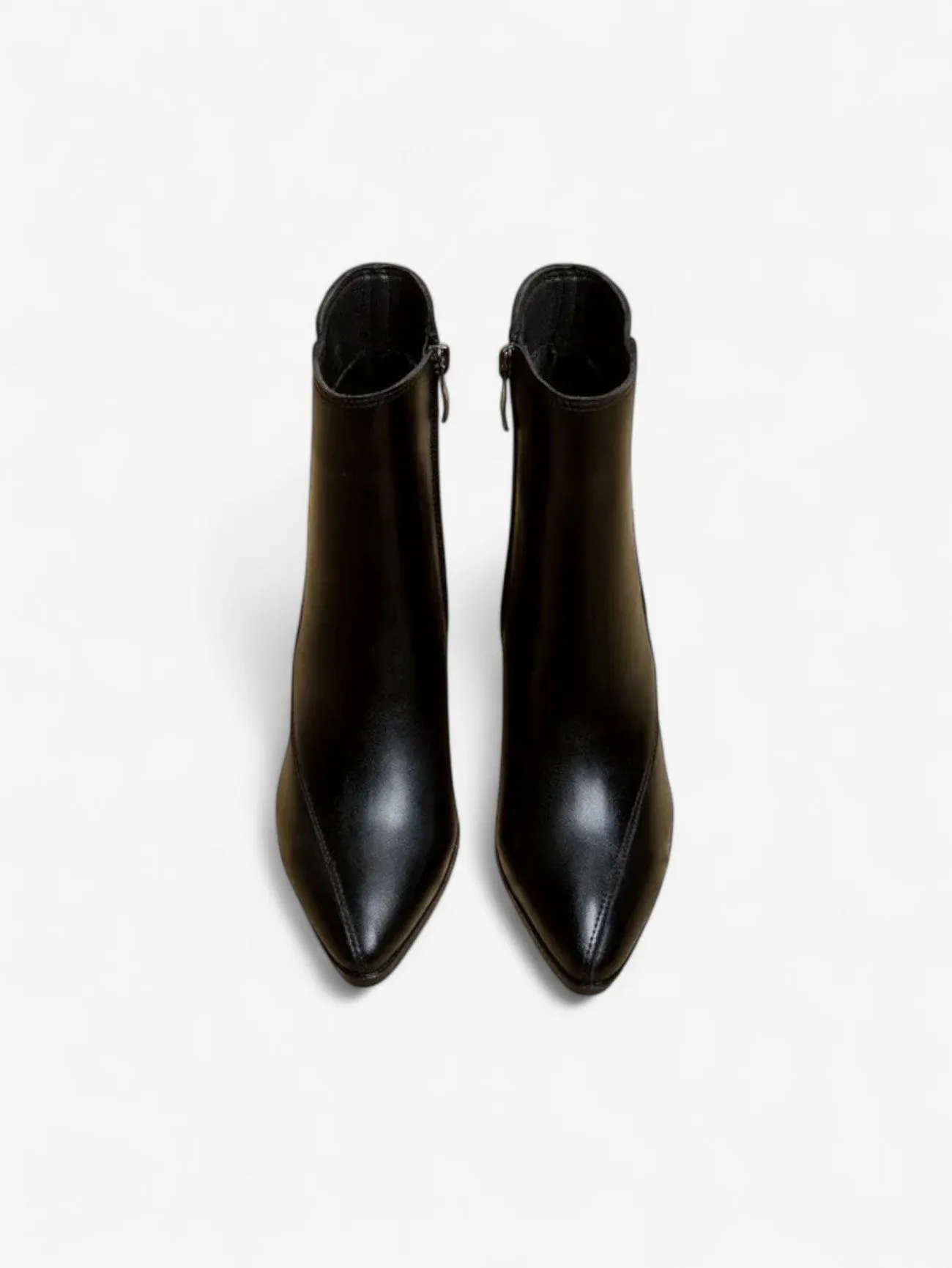 Foxes | Women's Elegant Pointed Toe Ankle Boots with Block Heel