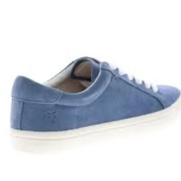Frye Kerry Low Lace 71351 Aqua Blue Suede Lifestyle Sneakers