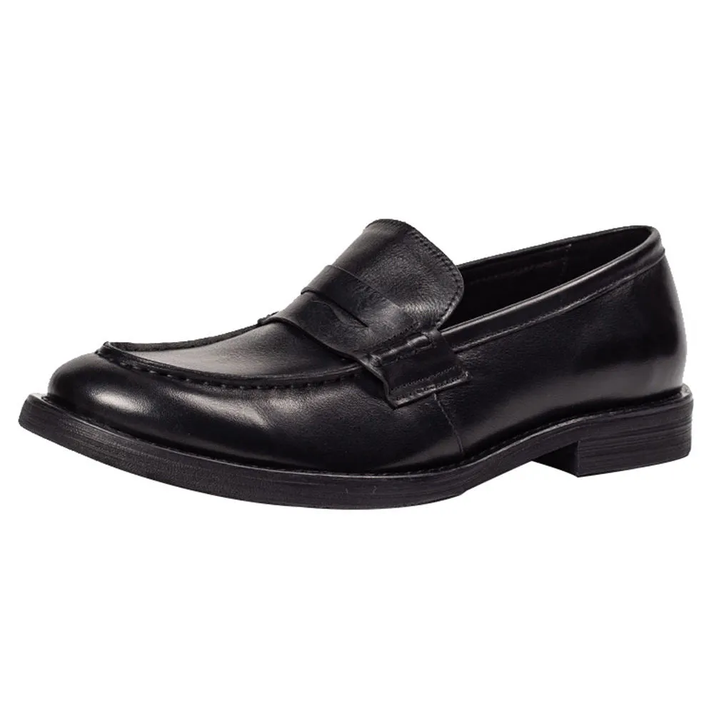Handmade Cow Leather Penny Loafers for Men
