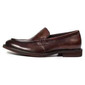Handmade Cow Leather Penny Loafers for Men