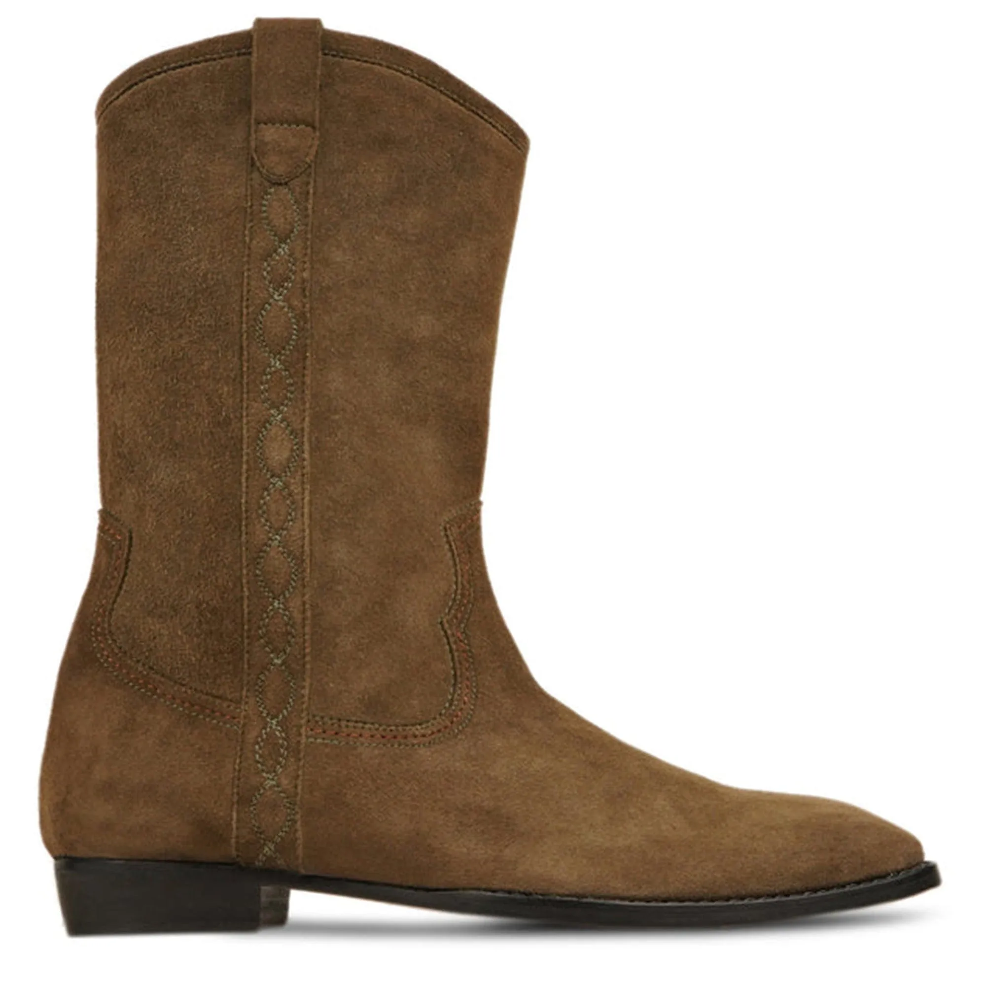 Handmade Customisable Suede Leather Brown Chelsea Boot For Men