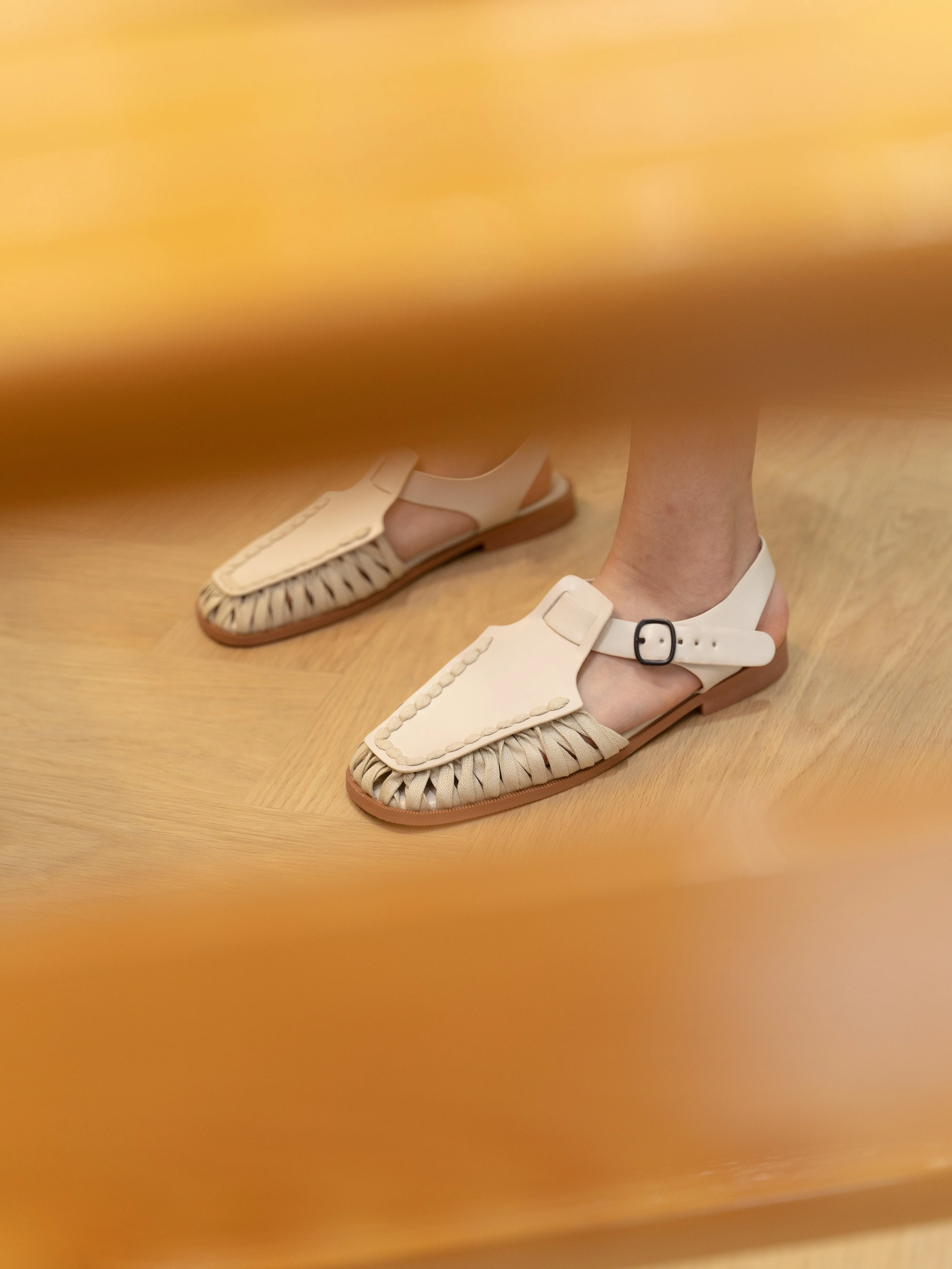 Hazel Fisherman Sandals (Almond)