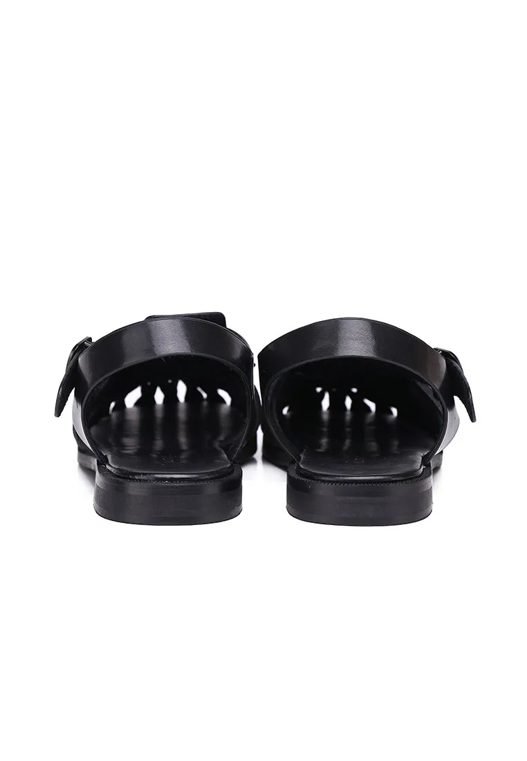 Hazel Fisherman Sandals (Black)