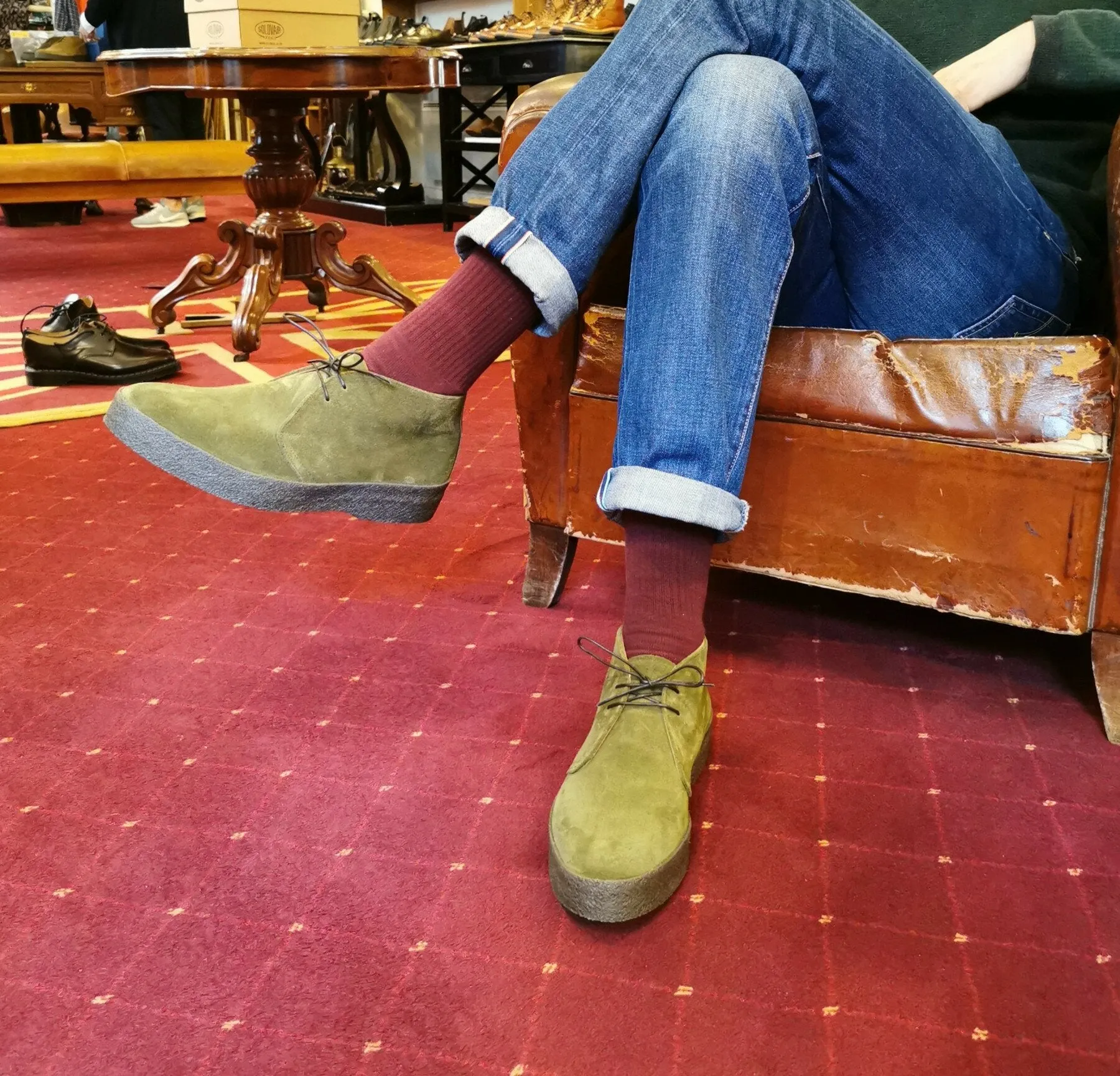 Hi Top Moss Green