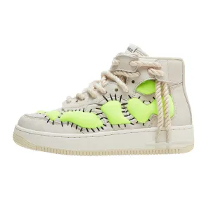 High Street Patchwork High Top Sneakers