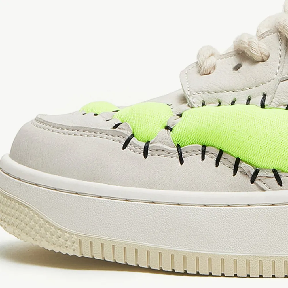 High Street Patchwork High Top Sneakers