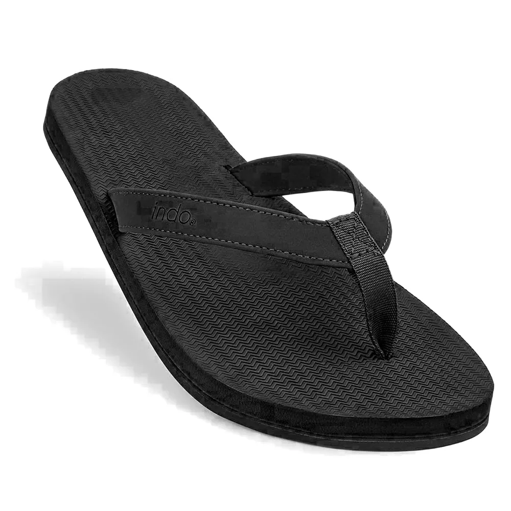 Indosole Essential Flip Flops - Black
