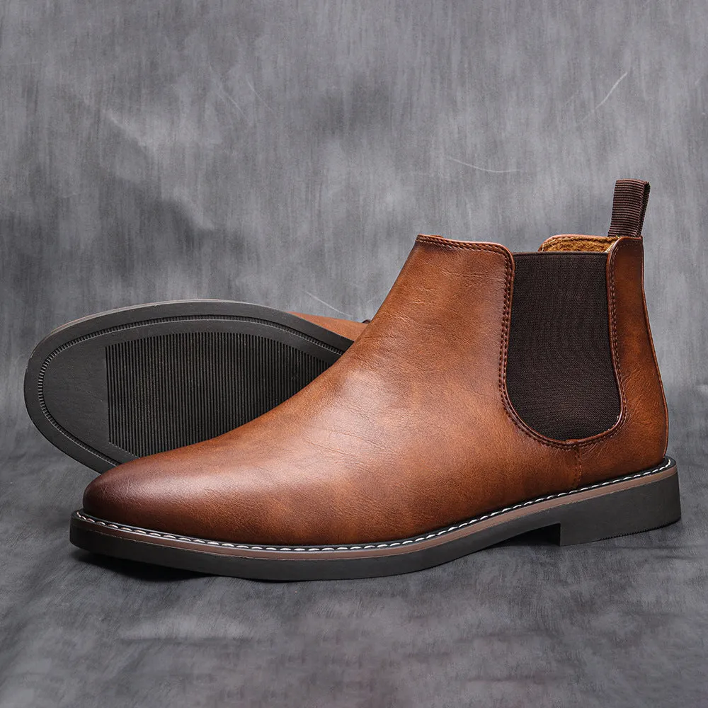 INSTOCK-Men's retro cross-border short ankle boots
