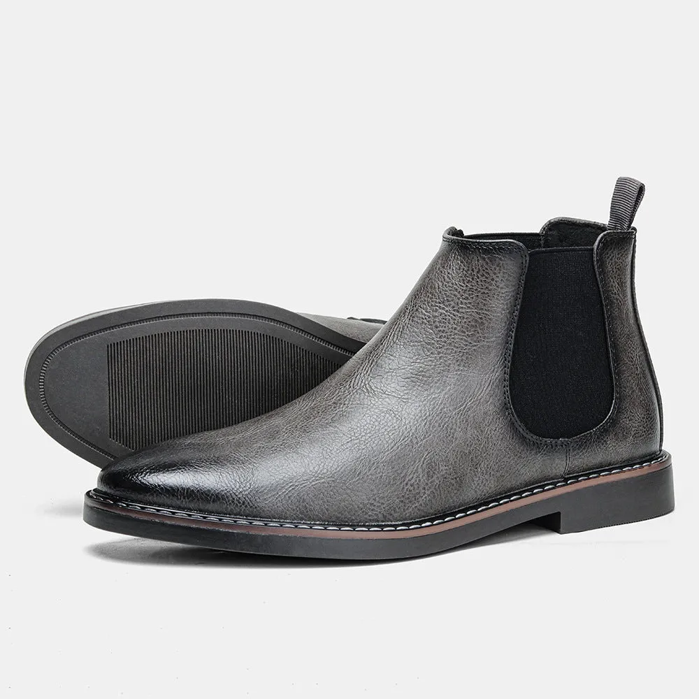 INSTOCK-Men's retro cross-border short ankle boots