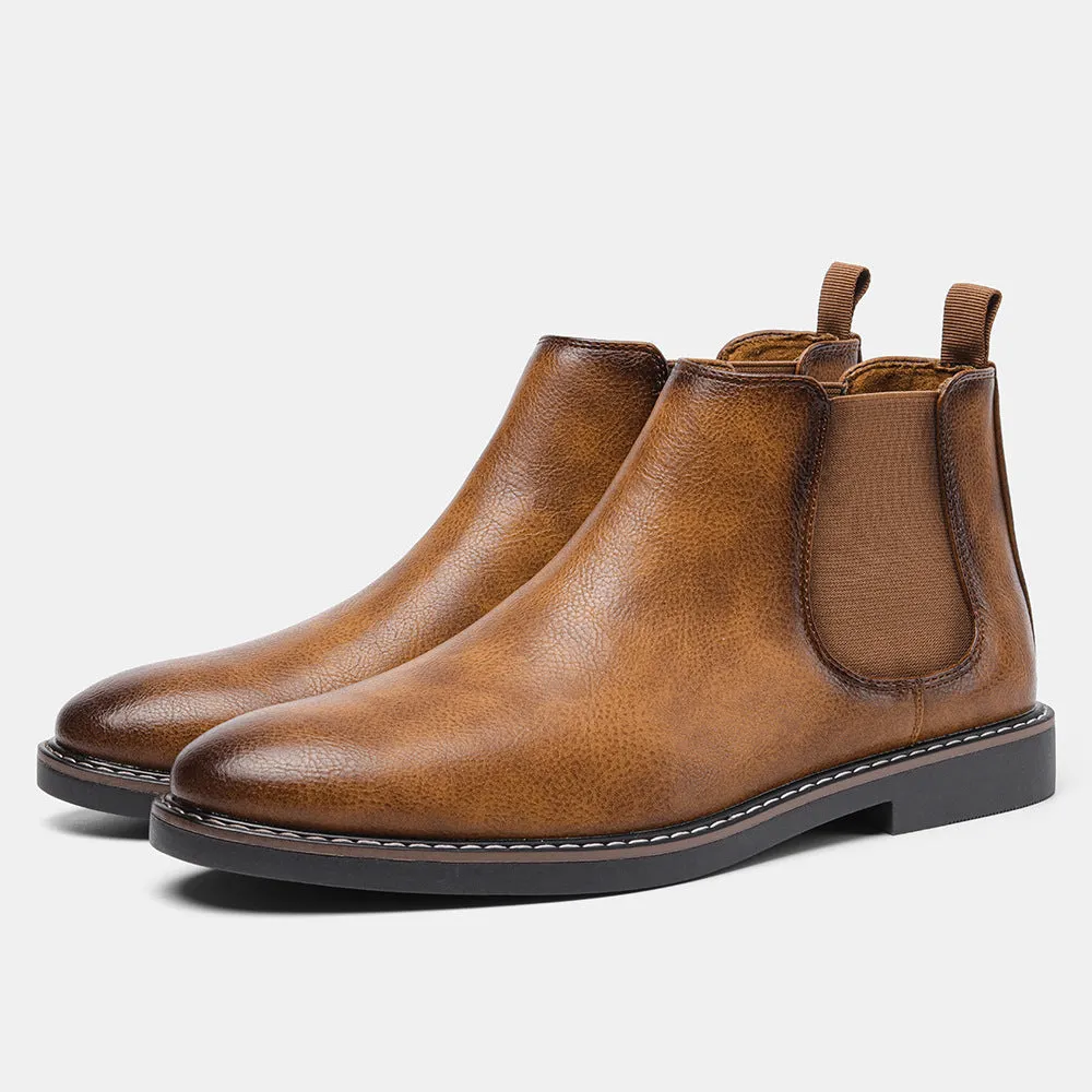 INSTOCK-Men's retro cross-border short ankle boots