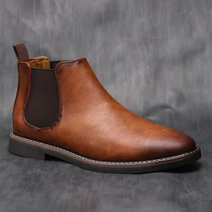 INSTOCK-Men's retro cross-border short ankle boots