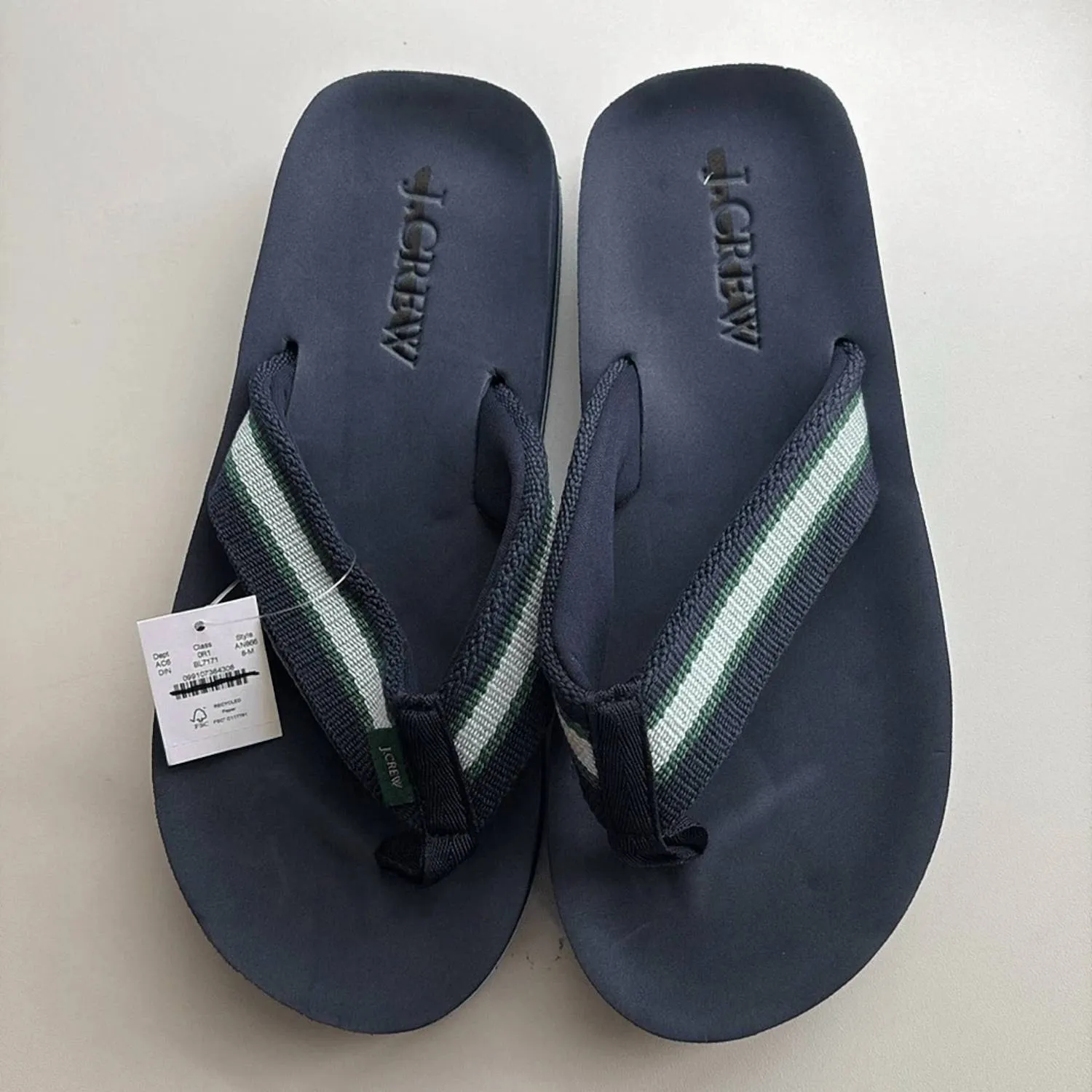 J.Crew - Men's Striped Flip Flops
