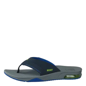 Kids Fanning Navy/lime