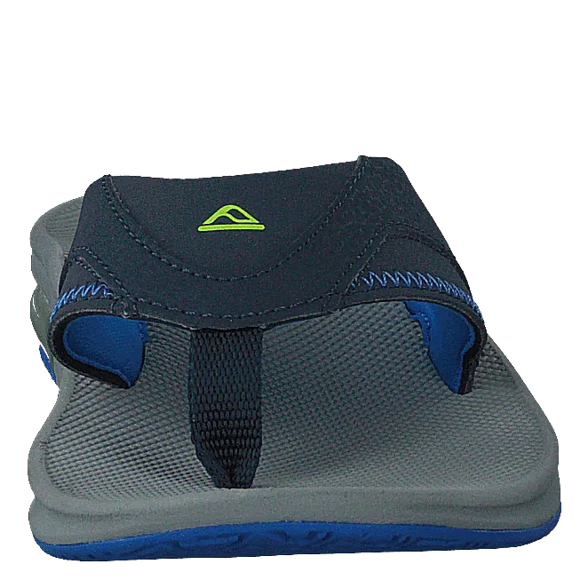 Kids Fanning Navy/lime