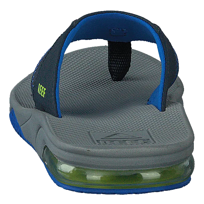 Kids Fanning Navy/lime
