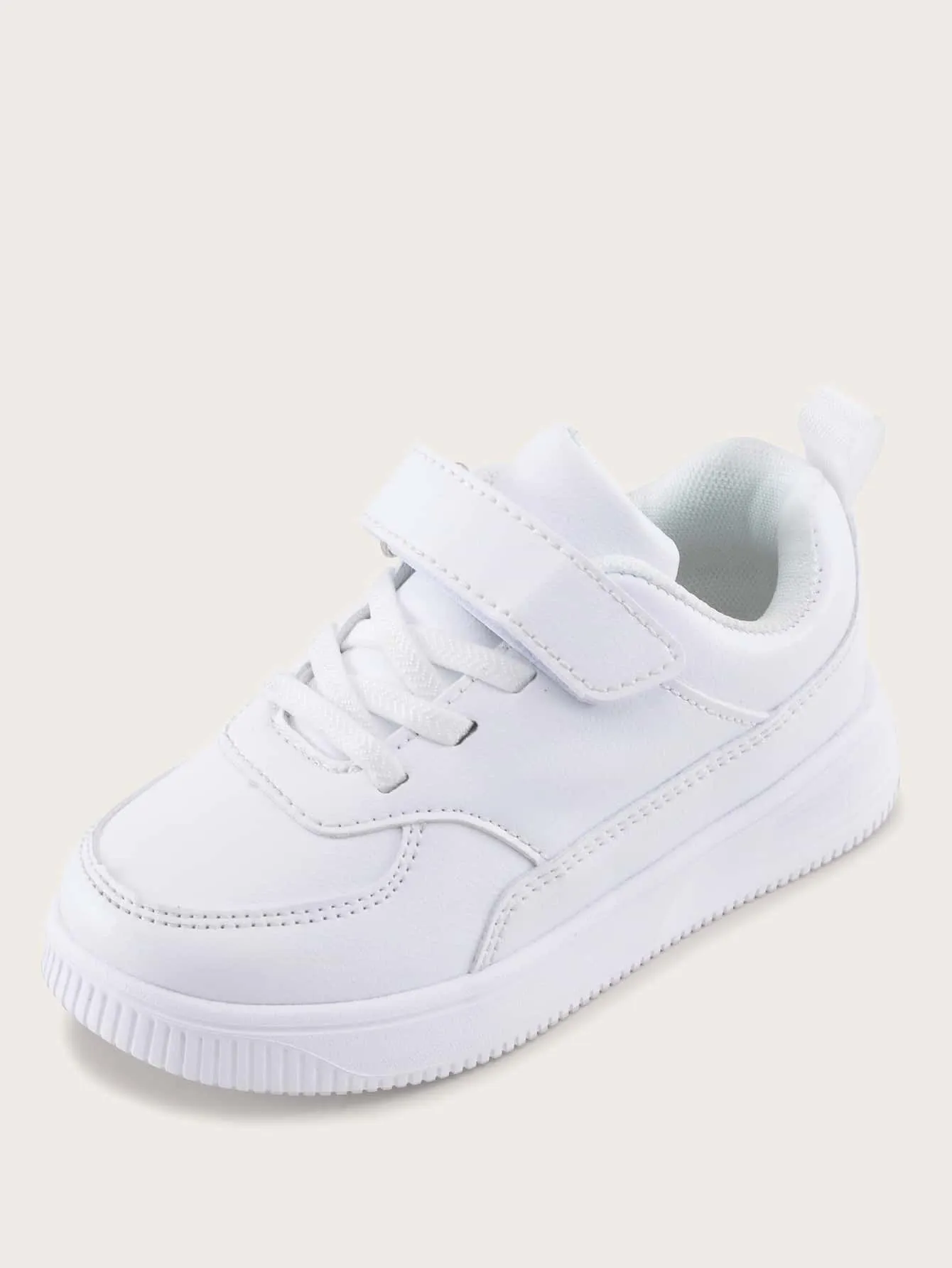 Kids Minimalist Hook-and-loop Fastener Strap Skate Shoes- FD