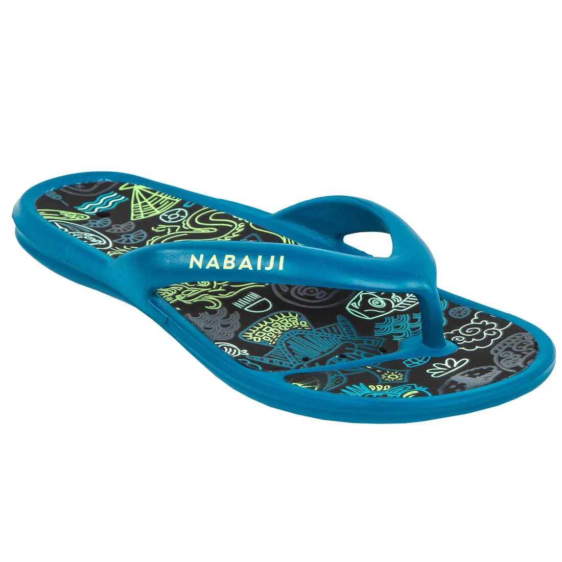 Kids Pool Flip-flops- Tonga 500 Print- Beach